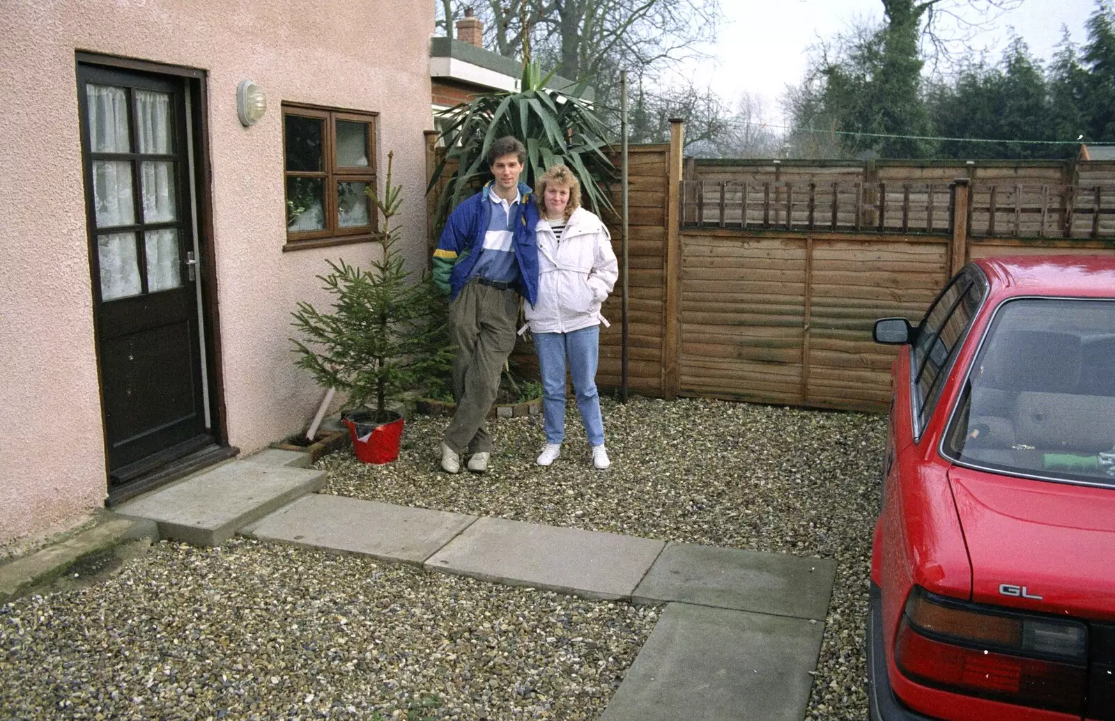 Sean and Maria prepare to leave, from New Year's Eve and Everyone Visits, Stuston, Suffolk - 10th January 1990