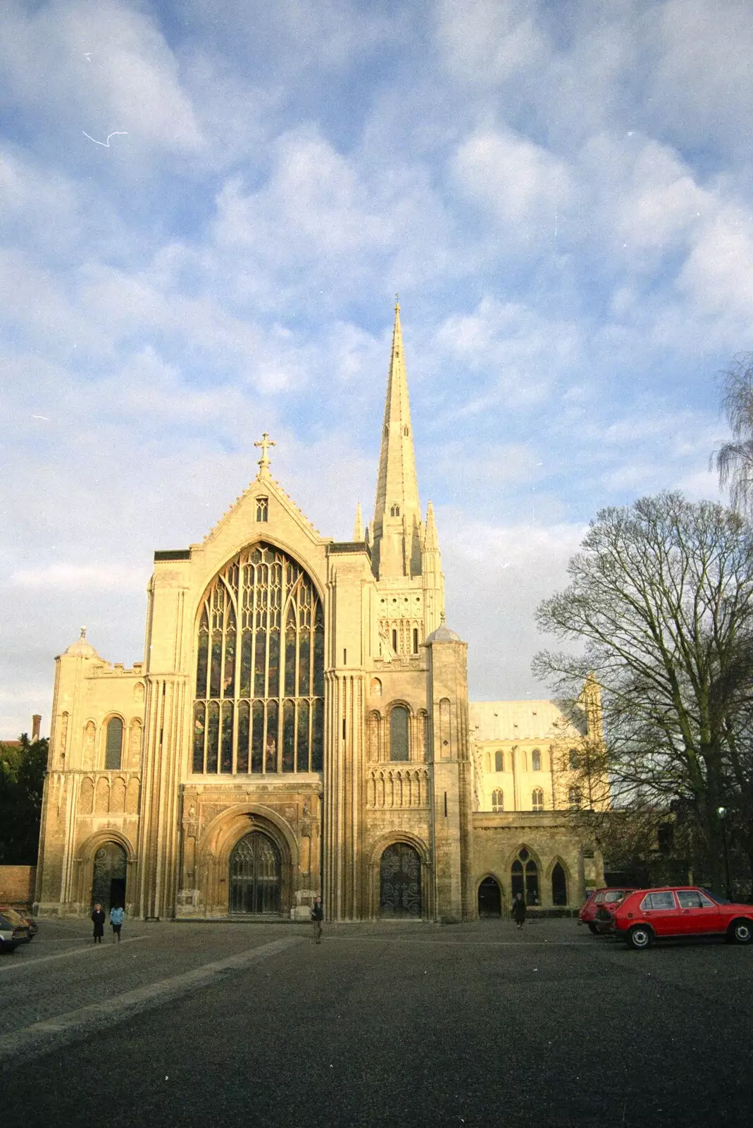 Norwich Cathedral, from New Year's Eve and Everyone Visits, Stuston, Suffolk - 10th January 1990