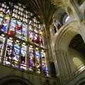 The stunning stained glass window of Norwich Cathedral, New Year's Eve and Everyone Visits, Stuston, Suffolk - 10th January 1990