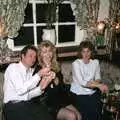 A popper is pulled, New Year's Eve and Everyone Visits, Stuston, Suffolk - 10th January 1990