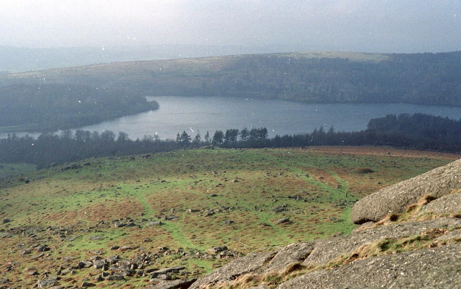 A Trip to Plymouth and Bristol, Avon and Devon - 18th February 1990: The view from the top of Burrator