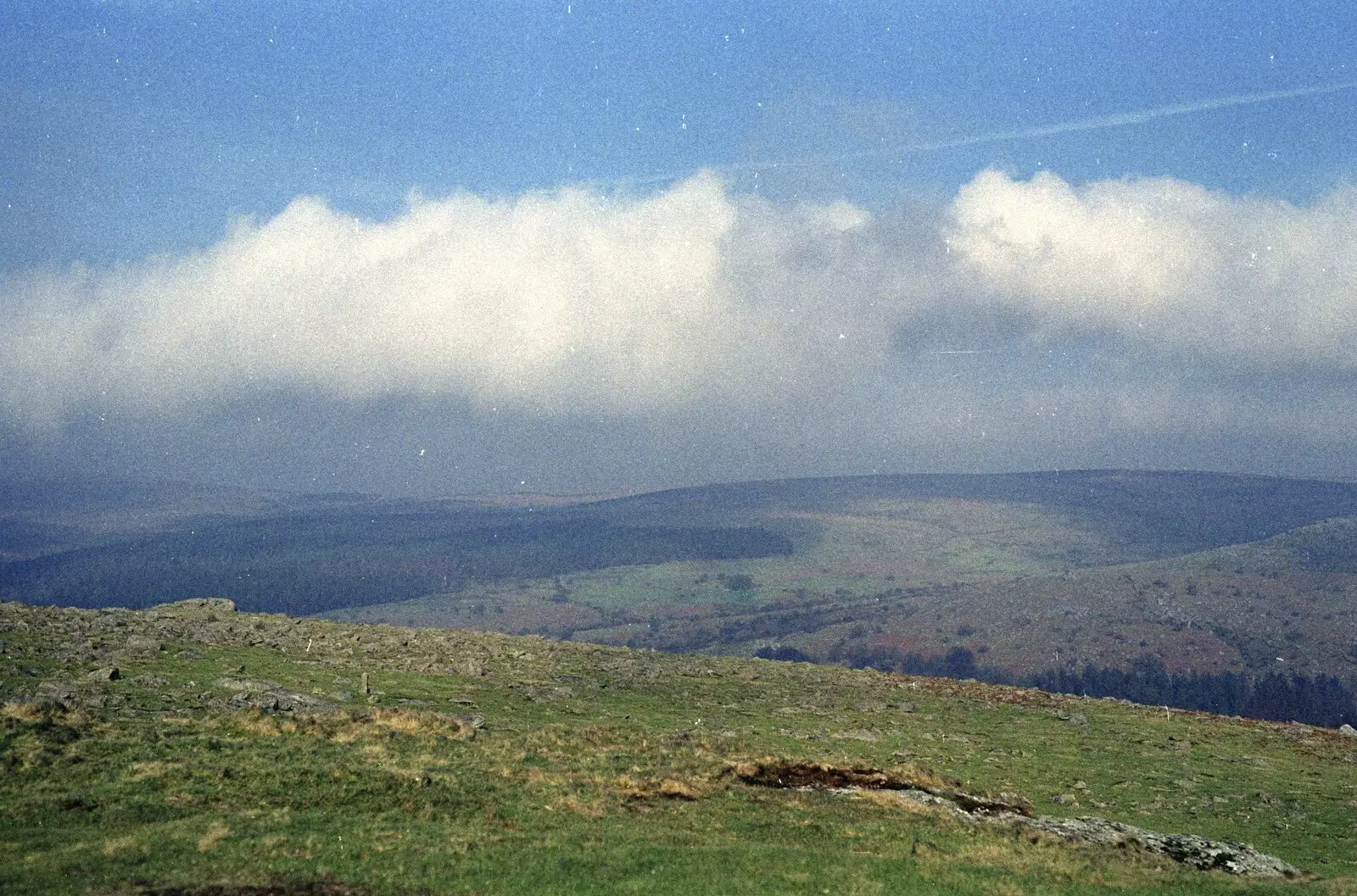 The hills of Dartmoor, from A Trip to Plymouth and Bristol, Avon and Devon - 18th February 1990