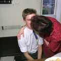 1990 Nosher gets a kiss from Crispy and his tie chopped in half for some reason