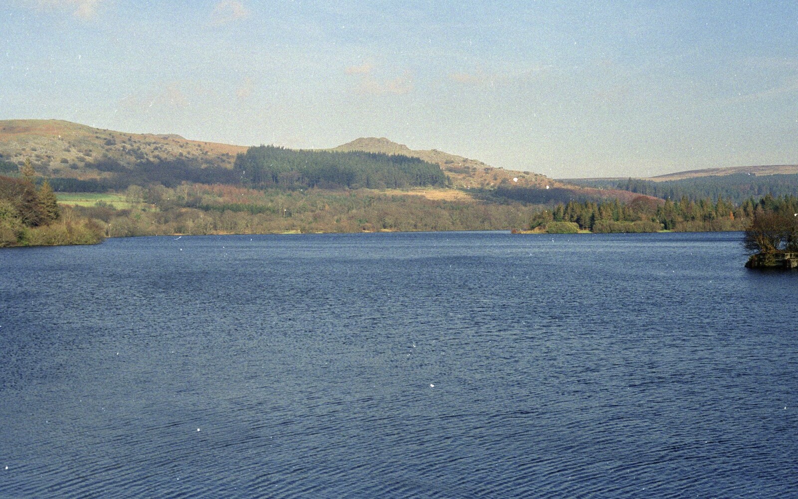 A Trip to Plymouth and Bristol, Avon and Devon - 18th February 1990: Burrator Resevoir, with Sheepstor in the background