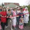 The ladies' team is ready for the off, Pancake Day in Starston, Norfolk - 27th February 1990