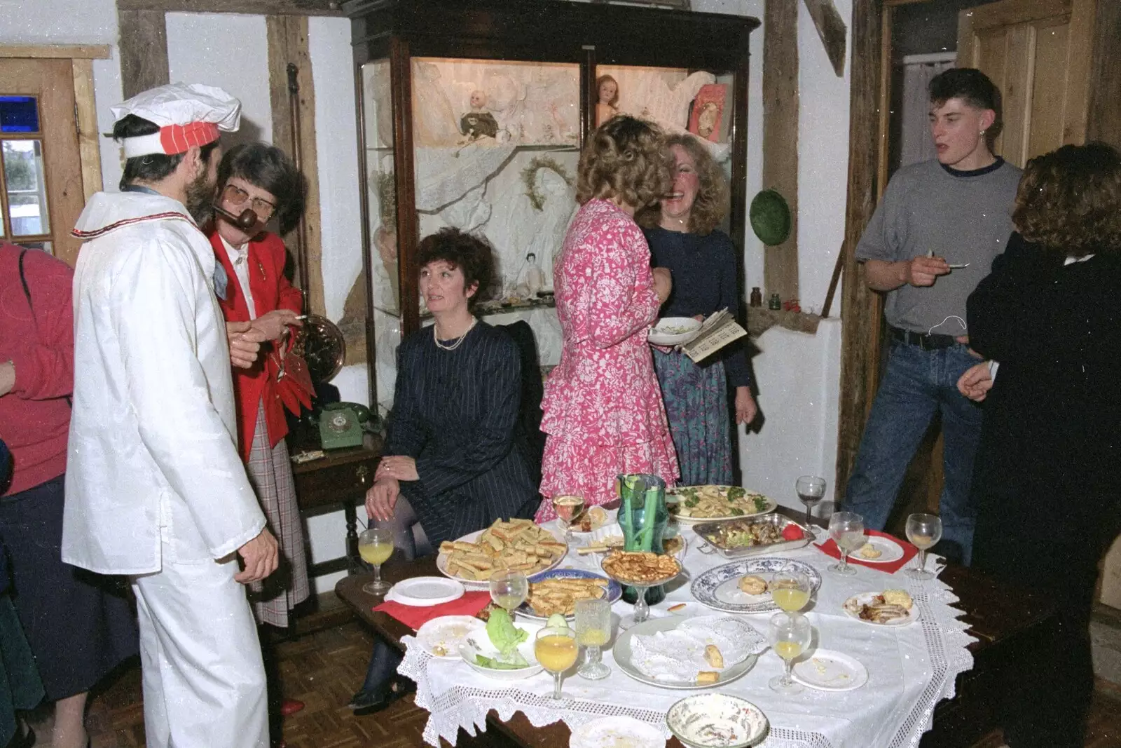 Snacks on the table, from Pancake Day in Starston, Norfolk - 27th February 1990