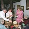 The raffle committee, Pancake Day in Starston, Norfolk - 27th February 1990
