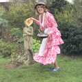 Elteb gets some practice in in the garden, Pancake Day in Starston, Norfolk - 27th February 1990