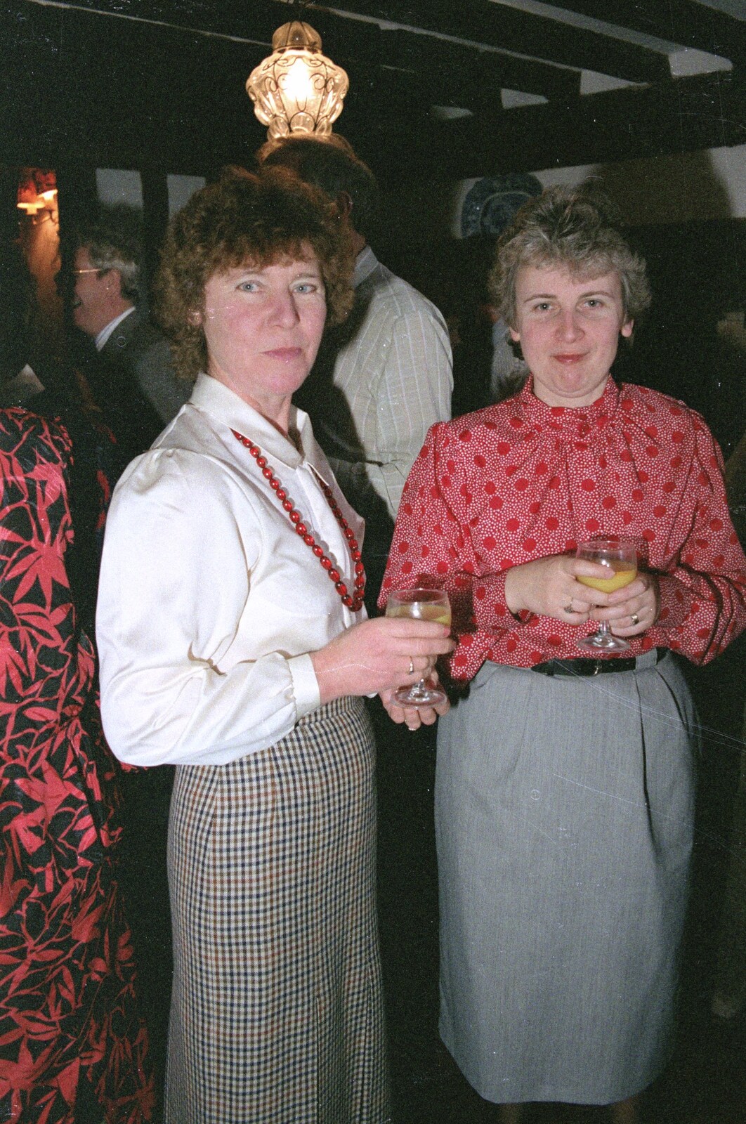 Brenda and Linda from Pancake Day in Starston, Norfolk - 27th February 1990