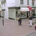 Buskers on Market Street, Brighton Rock: Visiting Riki and John, Brighton, East Sussex - 5th March 1990