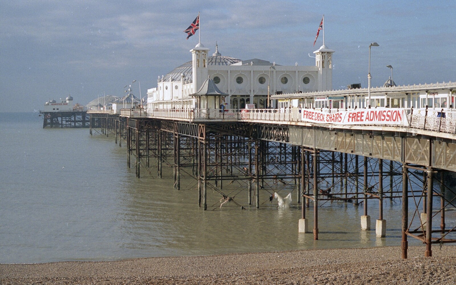 Brighton's East Pier from Brighton Rock: Visiting Riki and John, Brighton, East Sussex - 5th March 1990
