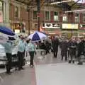 There's a trad jazz band at Victoria Station, Brighton Rock: Visiting Riki and John, Brighton, East Sussex - 5th March 1990