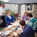 Prior to the trip, a family get-together at Pitt Farm in Harbertonford, Devon