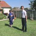 Heading off. Karl looks back, Kelly's Printec Birthday, Roydon, Norfolk - 2nd May 1990