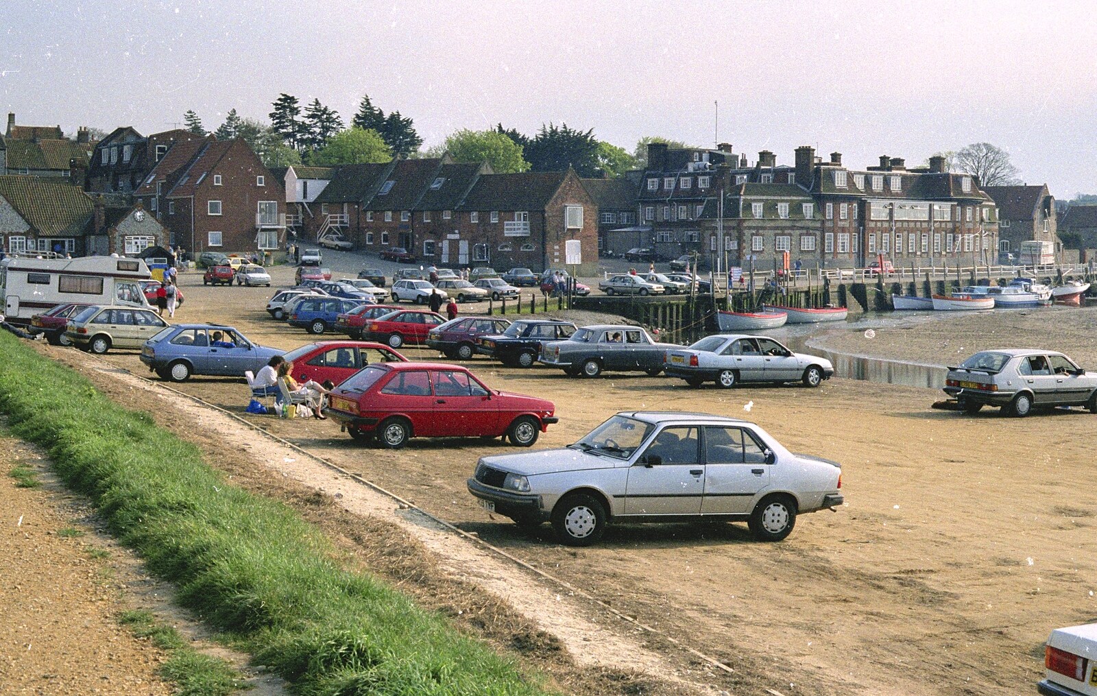 A Blakeney car park from Tapestry With Baz, and a Trip to Blakeney, Suffolk and Norfolk - 14th May 1990