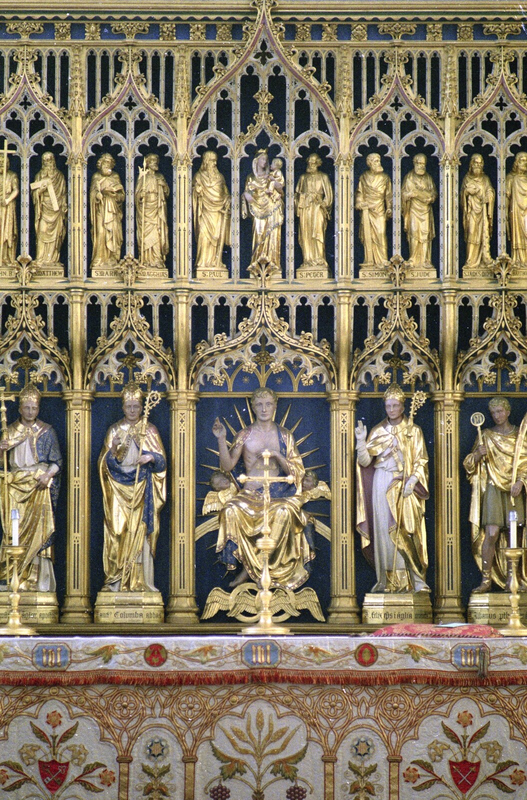 Impressive altar decoration from Tapestry With Baz, and a Trip to Blakeney, Suffolk and Norfolk - 14th May 1990