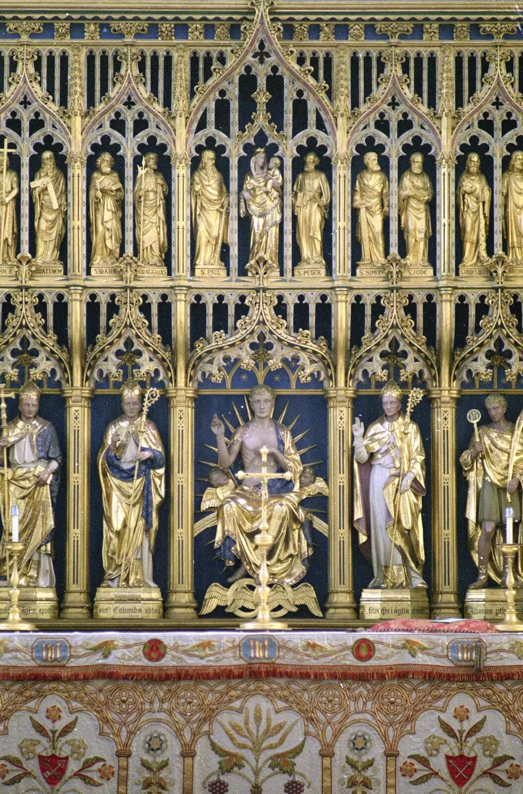 Impressive altar decoration, from Tapestry With Baz, and a Trip to Blakeney, Suffolk and Norfolk - 14th May 1990