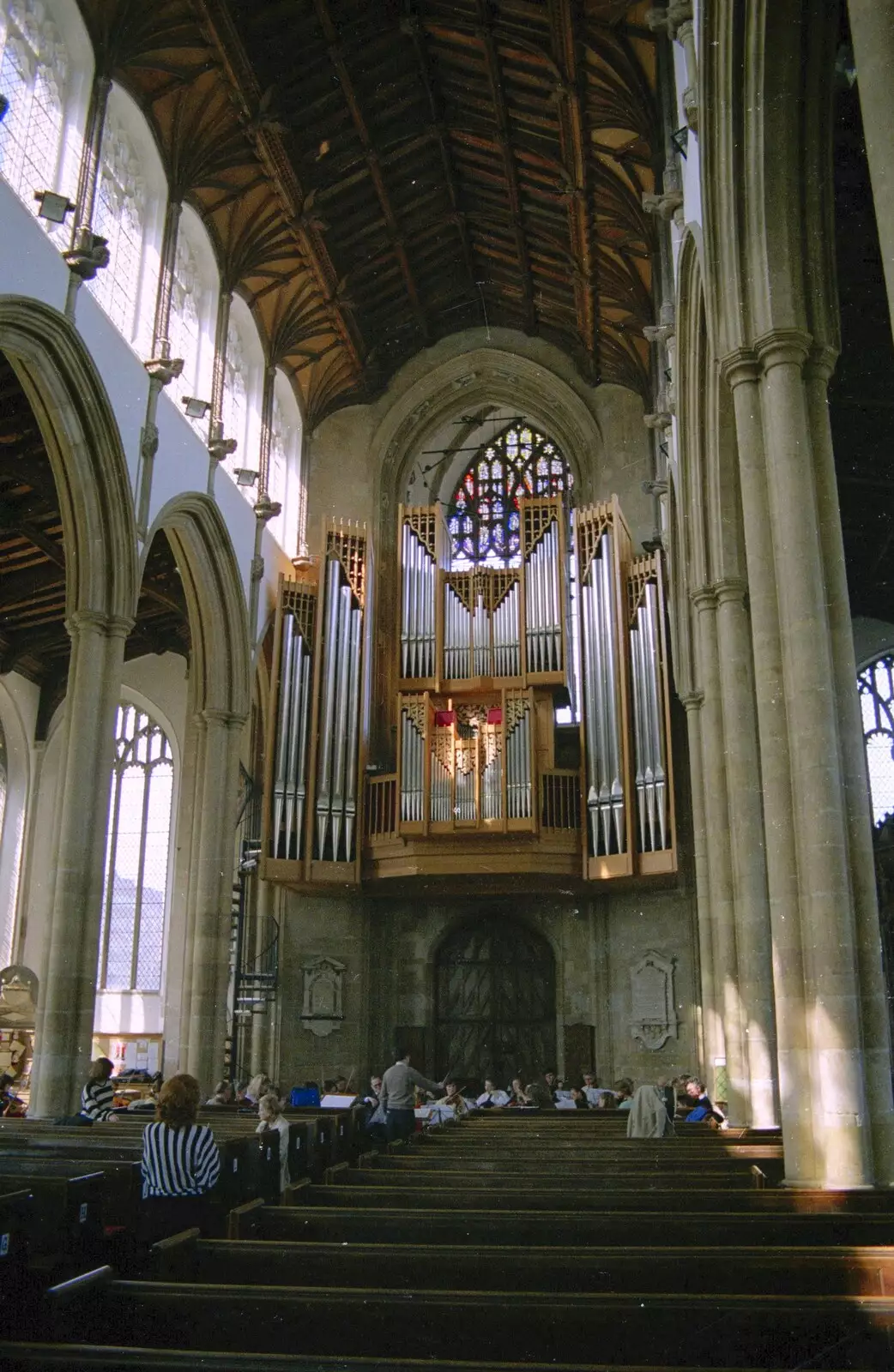 The nave and organ of St. Peter Mancroft, from Tapestry With Baz, and a Trip to Blakeney, Suffolk and Norfolk - 14th May 1990