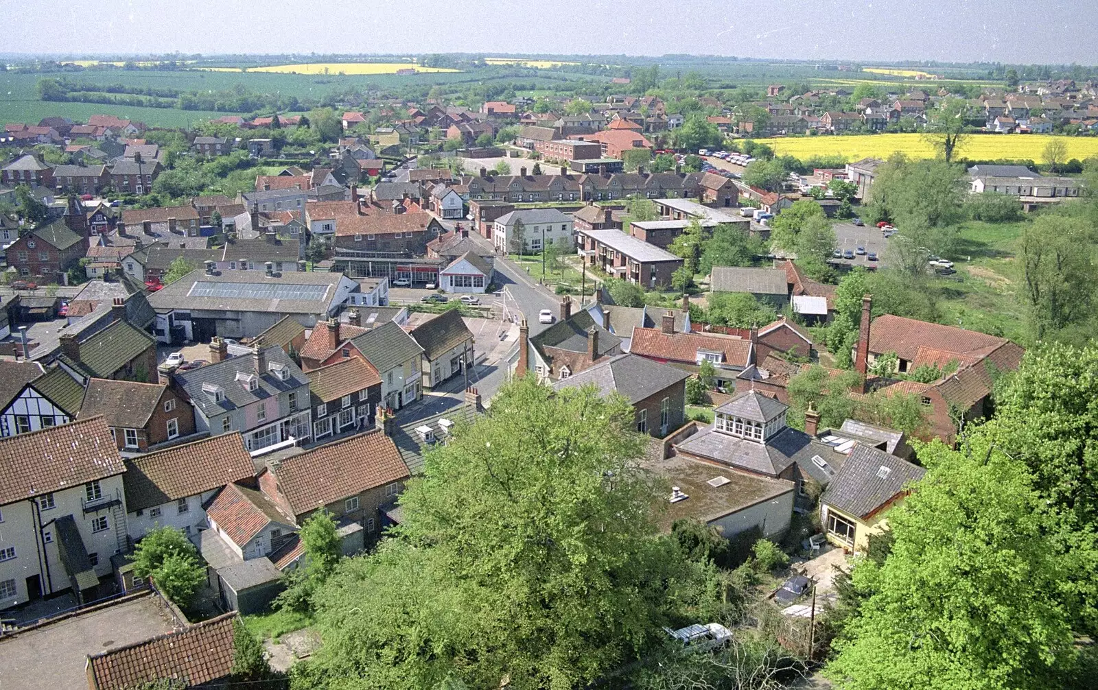 The rooftops of Framlingham, from Tapestry With Baz, and a Trip to Blakeney, Suffolk and Norfolk - 14th May 1990