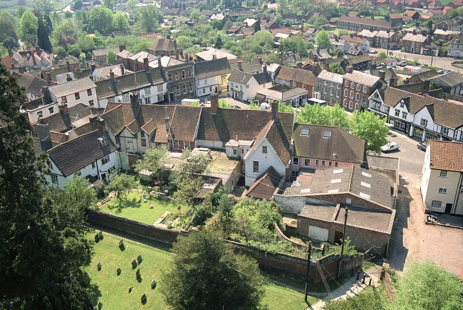 Framlingham from the air (well, sort of), from Tapestry With Baz, and a Trip to Blakeney, Suffolk and Norfolk - 14th May 1990