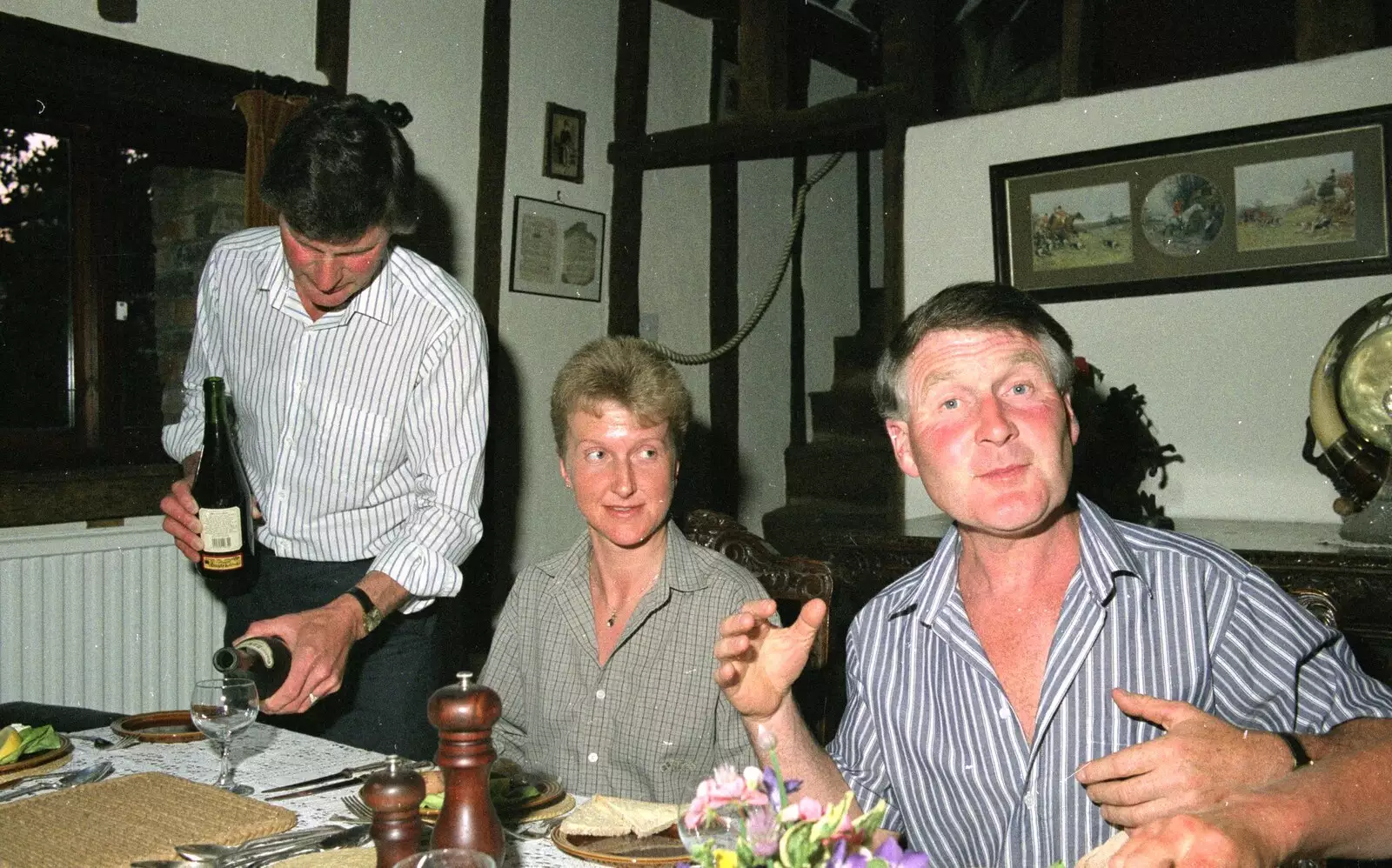 Geoff, Jan and Bernie, from Tapestry With Baz, and a Trip to Blakeney, Suffolk and Norfolk - 14th May 1990