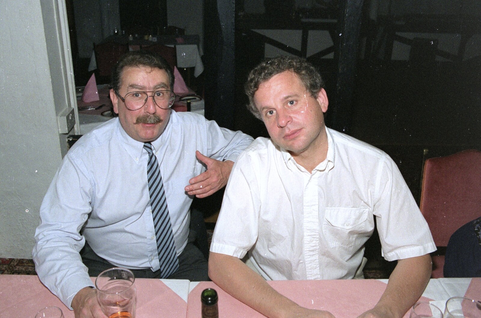Brian and Bob Caley from Printec and Steve-O's Pants, The Swan, Harleston, Norfolk - 19th May 1990