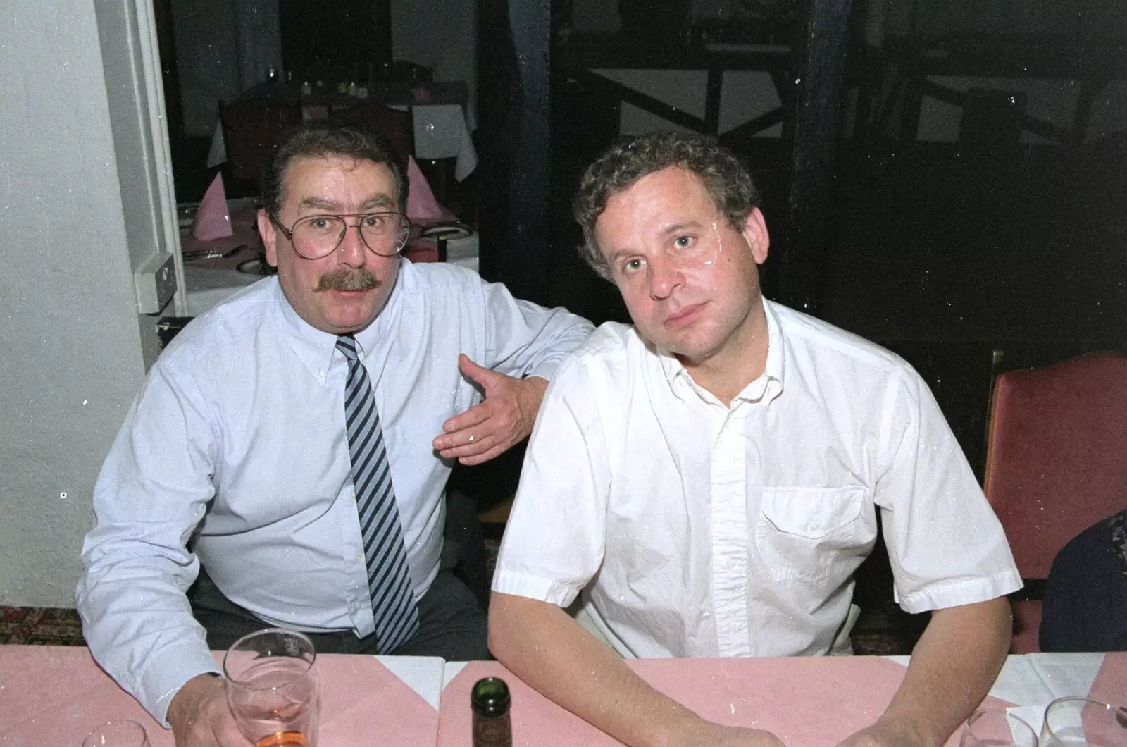 Brian and Bob Caley, from Printec and Steve-O's Pants, The Swan, Harleston, Norfolk - 19th May 1990