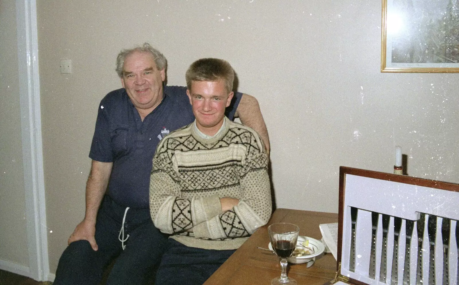 Kenny and Nosher, from An "Above The Laundrette" Barbeque, Diss, Norfolk - 28th May 1990