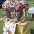 Eddie the elephant, made entirely out of cans, A Raft Race on the Mere, Diss, Norfolk - 2nd June 1990