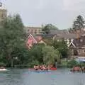 Rafts whizz around the Mere, A Raft Race on the Mere, Diss, Norfolk - 2nd June 1990