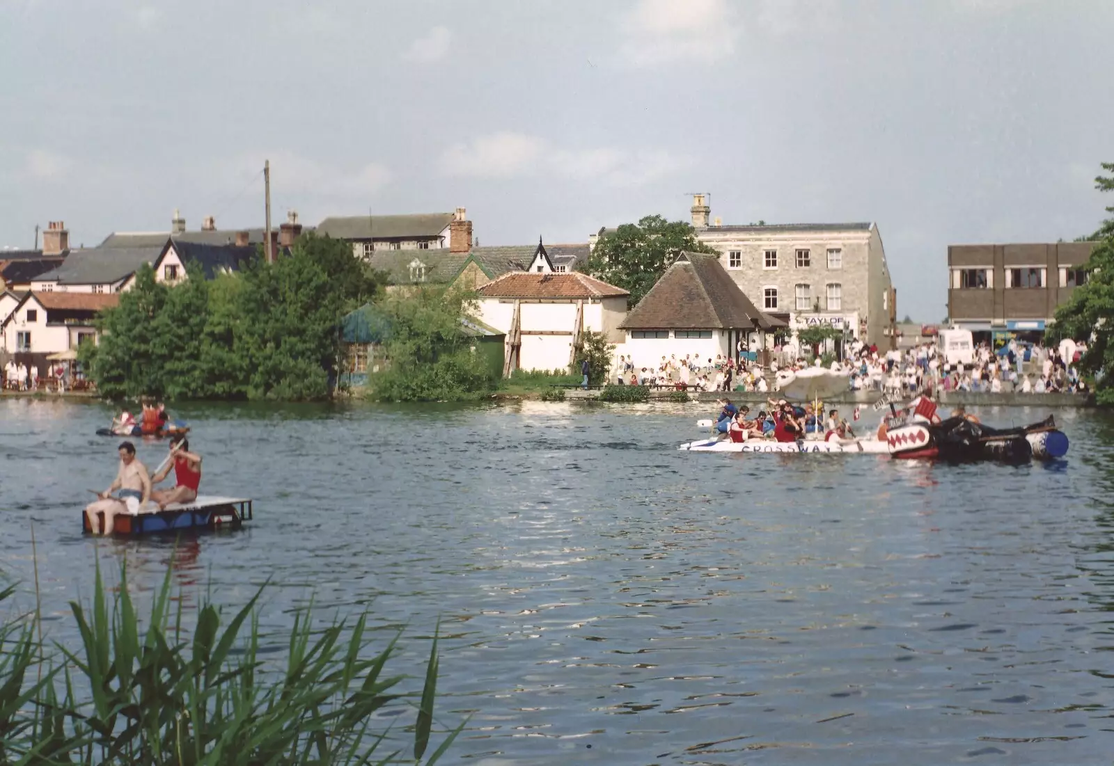 Rafts on the Mere, from A Raft Race on the Mere, Diss, Norfolk - 2nd June 1990