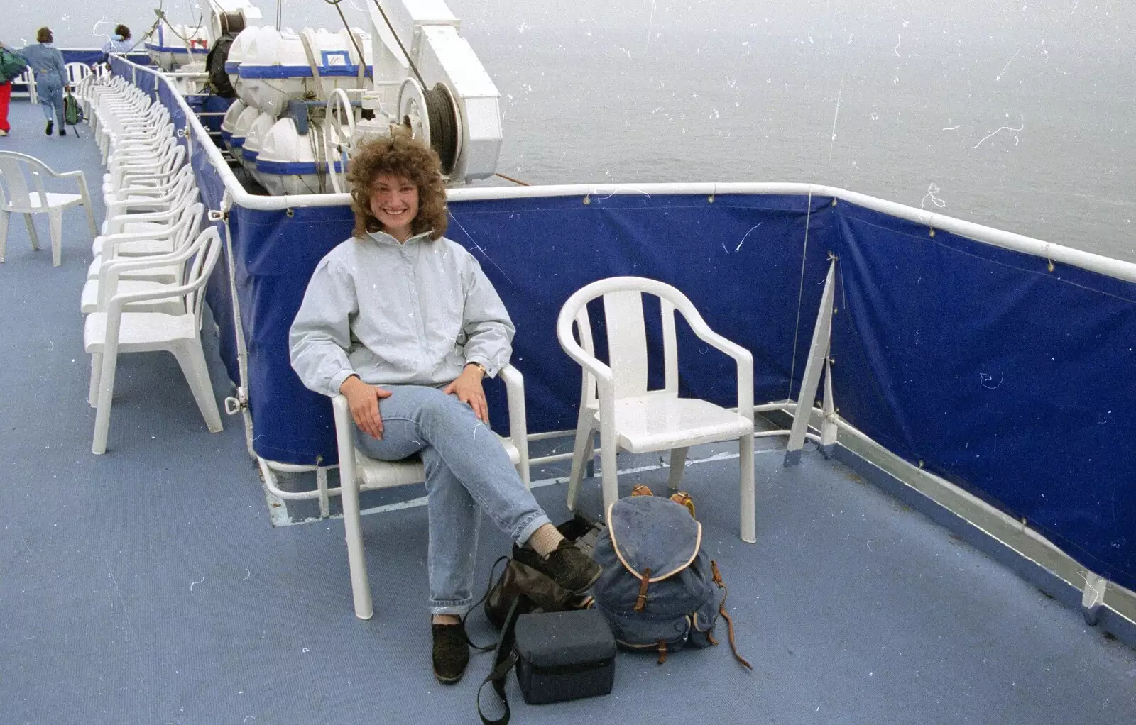 On the ferry on the way to France, from A Trip To Huelgoat, Brittany, France - 11th June 1990