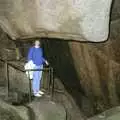 Angela in a cave, A Trip To Huelgoat, Brittany, France - 11th June 1990