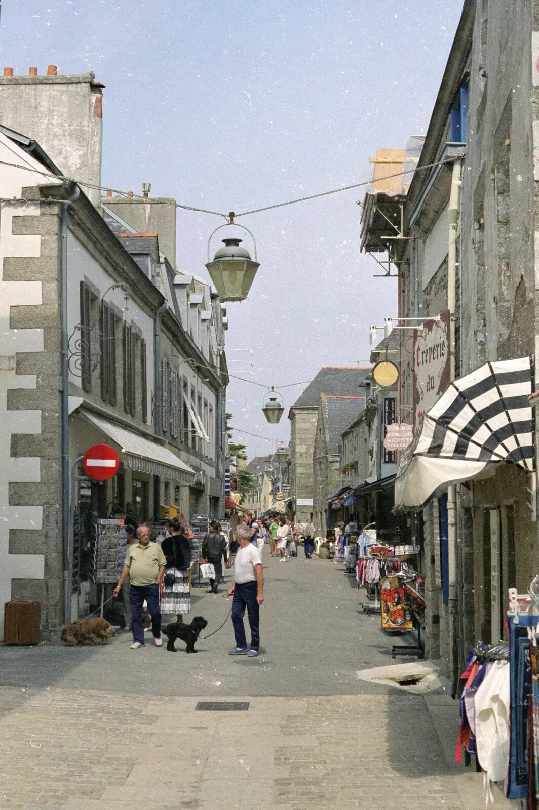 Concarneau street, from A Trip To Huelgoat, Brittany, France - 11th June 1990