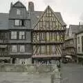 Timbered houses in Quimper, A Trip To Huelgoat, Brittany, France - 11th June 1990