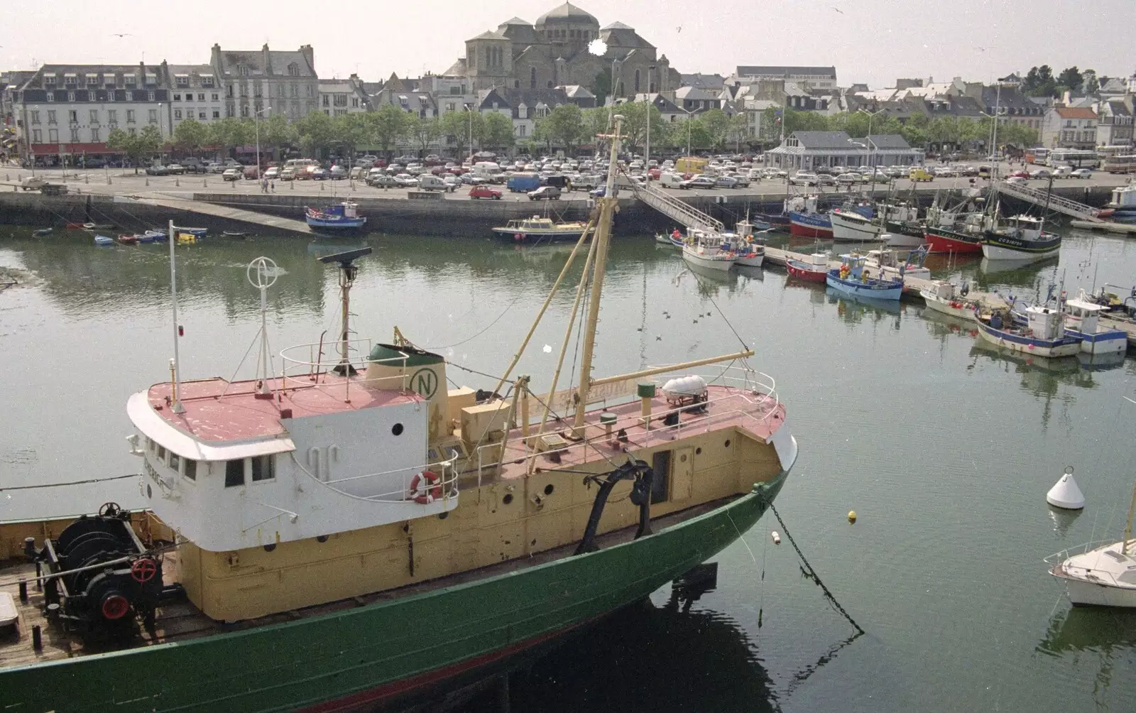 Concarneau harbour, from A Trip To Huelgoat, Brittany, France - 11th June 1990