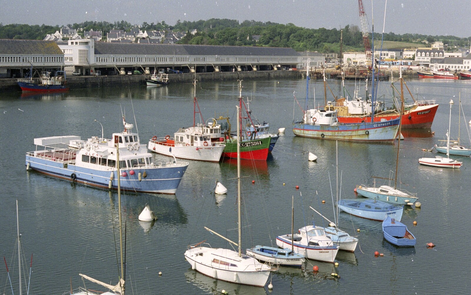 More boats at Concarneau from A Trip To Huelgoat, Brittany, France - 11th June 1990