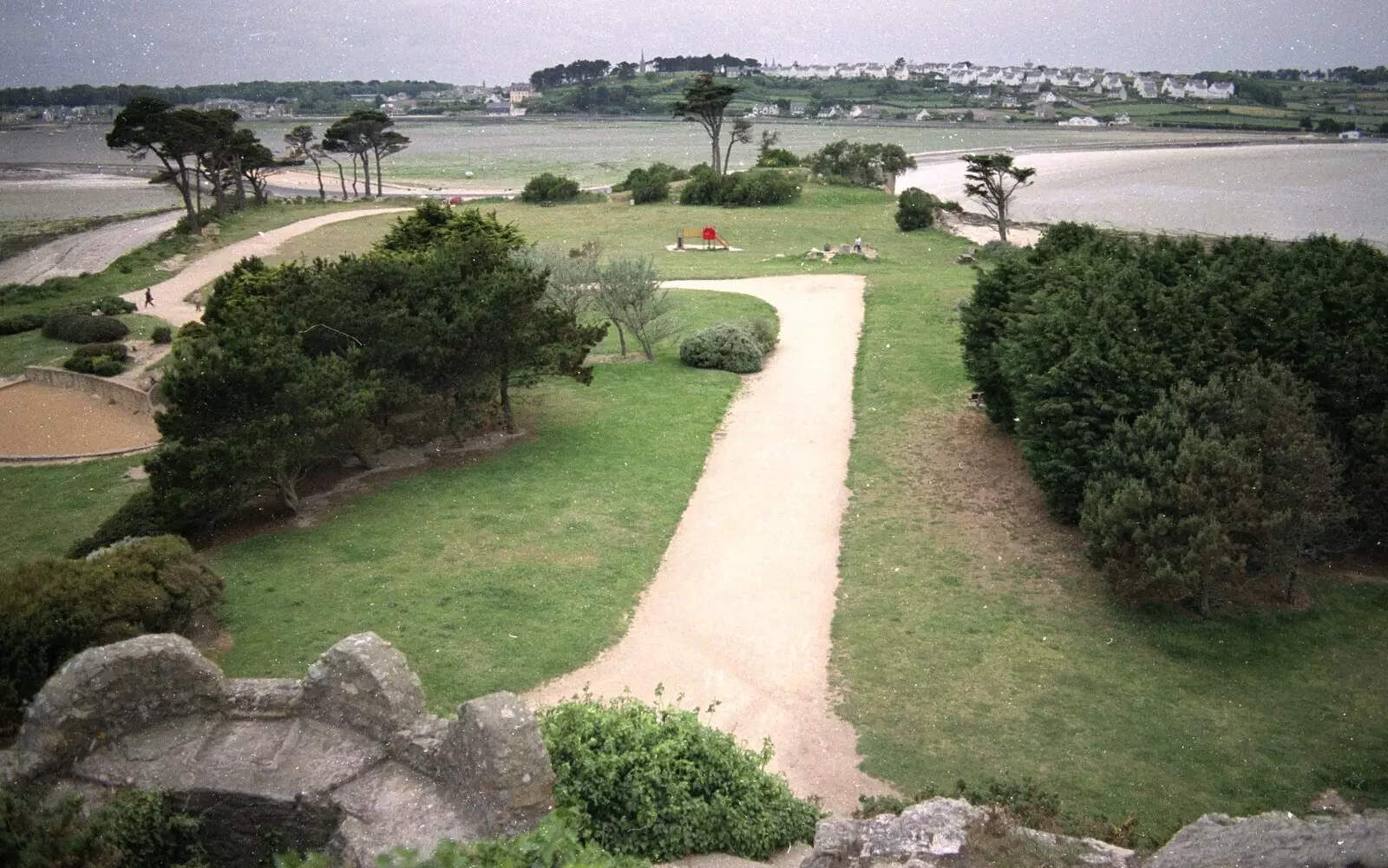 A park somewhere, from A Trip To Huelgoat, Brittany, France - 11th June 1990