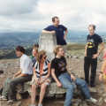 A triangulation point on top of Sugar Loaf Mountain, Brecon Beacons