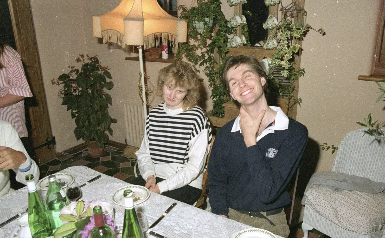 Maria and Sean, from Petanque At The Willows, Bransgore, Dorset - 10th July 1990