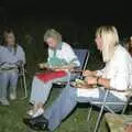 Nighttime barbeque, Sue's Fire Dance, Stuston, Suffolk - 21st July 1990