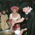 Some sort of soup is ladled out, A Mediaeval Birthday Party, Starston, Norfolk - 27th July 1990