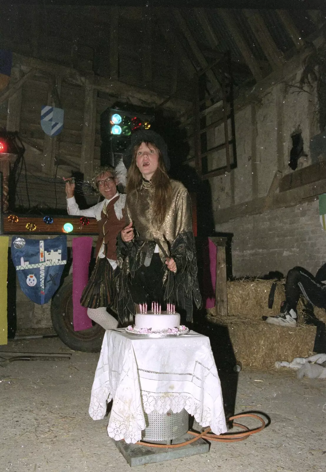 Some sort of birthday shock, from A Mediaeval Birthday Party, Starston, Norfolk - 27th July 1990