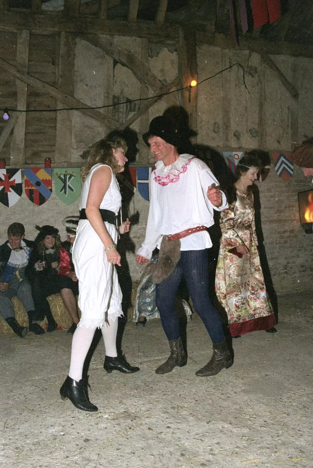 Geoff does some boogying, from A Mediaeval Birthday Party, Starston, Norfolk - 27th July 1990