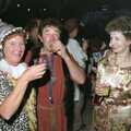 Brenda holds a plastic glass up, A Mediaeval Birthday Party, Starston, Norfolk - 27th July 1990