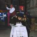 A Mediaeval Birthday Party, Starston, Norfolk - 27th July 1990, Elteb blows candles out