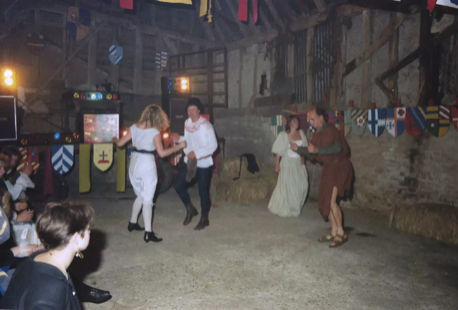 Dancing in the barn, from A Mediaeval Birthday Party, Starston, Norfolk - 27th July 1990