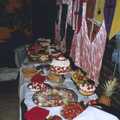 A Mediaeval Birthday Party, Starston, Norfolk - 27th July 1990, A table full of food