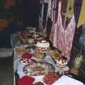 A table full of food, A Mediaeval Birthday Party, Starston, Norfolk - 27th July 1990