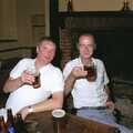 Stuston Sewerage and Kate's Printec Birthday, Scole Inn, Norfolk and Suffolk - 2nd August 1990, Bill Hartley and Kiwi raise a glass